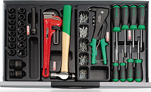 Tủ đồ nghề 2 tầng 10 ngăn 333 chi tiết  GCAZ0034 / GCAJ0040