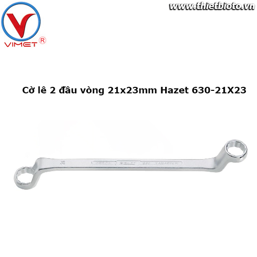 Cờ lê 2 đầu vòng 21x23mm Hazet 630-21X23