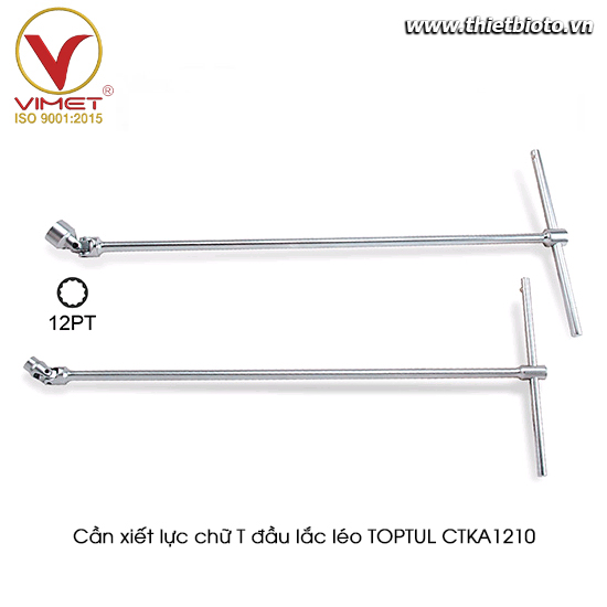 Cần xiết lực chữ T đầu tuýp lắc léo TOPTUL CTKA1210