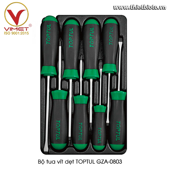 Bộ tua vít dẹt TOPTUL GZA-0803