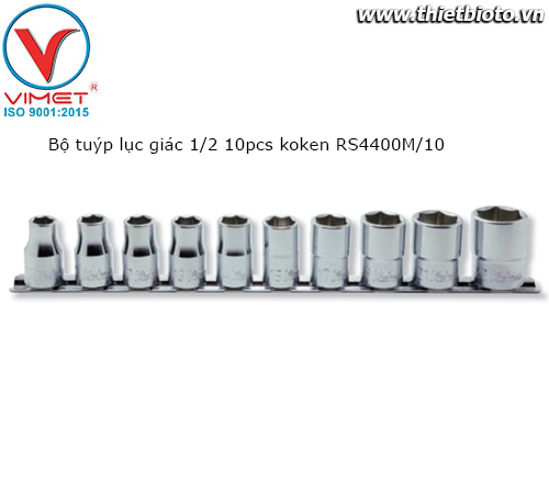 Bộ tuýp lục giác 1/2 10pcs koken RS4400M/10