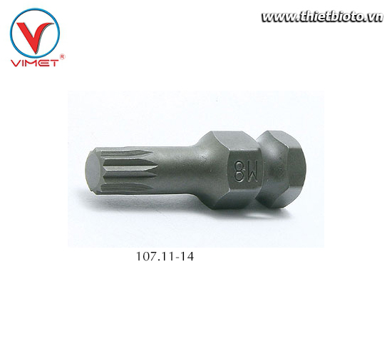 Đầu khẩu lục giác 14mm Koken 107.11-14
