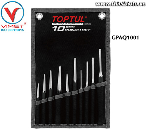 Bộ đột đục 10 món TOPTUL GPAQ1001